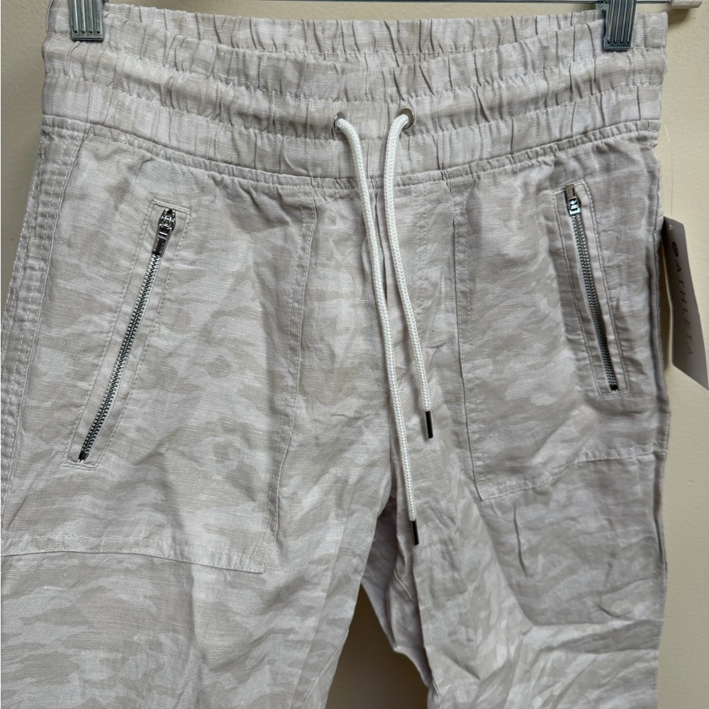 NWT Athleta Cabo Tide Linen Joggers - Picture 5 of 7